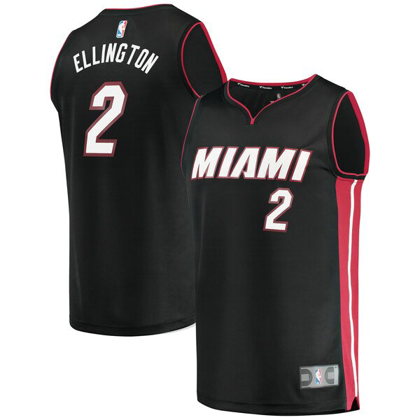 Maillot Miami Heat Homme Wayne Ellington 2 Icon Edition Noir